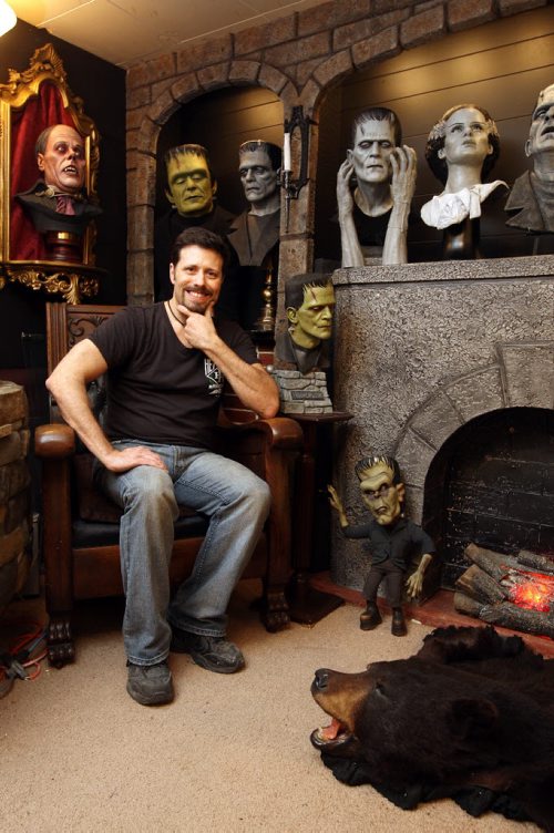 Jeff Gilfix has a basement full of monsters, ghouls and creatures - many of them life-size. He was featured on an episode of Canadian Pickers a couple of years ago. BORIS MINKEVICH / WINNIPEG FREE PRESS  OCT 26, 2015