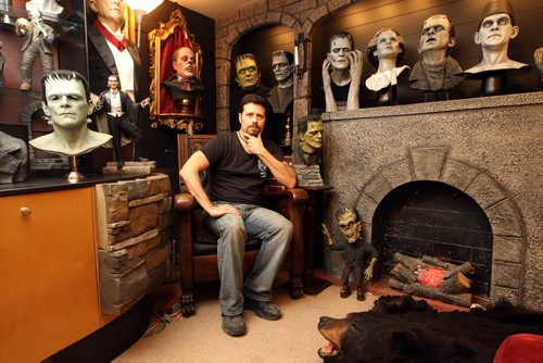 Jeff Gilfix has a basement full of monsters, ghouls and creatures - many of them life-size. He was featured on an episode of Canadian Pickers a couple of years ago. BORIS MINKEVICH / WINNIPEG FREE PRESS  OCT 26, 2015