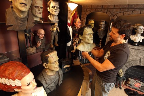 Jeff Gilfix has a basement full of monsters, ghouls and creatures - many of them life-size. He was featured on an episode of Canadian Pickers a couple of years ago. BORIS MINKEVICH / WINNIPEG FREE PRESS  OCT 26, 2015