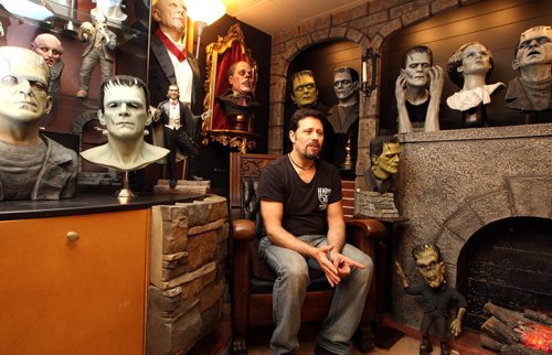 Jeff Gilfix has a basement full of monsters, ghouls and creatures - many of them life-size. He was featured on an episode of Canadian Pickers a couple of years ago. BORIS MINKEVICH / WINNIPEG FREE PRESS  OCT 26, 2015