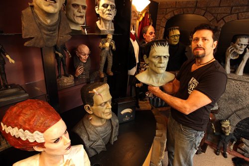 Jeff Gilfix has a basement full of monsters, ghouls and creatures - many of them life-size. He was featured on an episode of Canadian Pickers a couple of years ago. BORIS MINKEVICH / WINNIPEG FREE PRESS  OCT 26, 2015