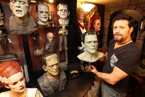 Jeff Gilfix has a basement full of monsters, ghouls and creatures - many of them life-size. He was featured on an episode of Canadian Pickers a couple of years ago. BORIS MINKEVICH / WINNIPEG FREE PRESS  OCT 26, 2015