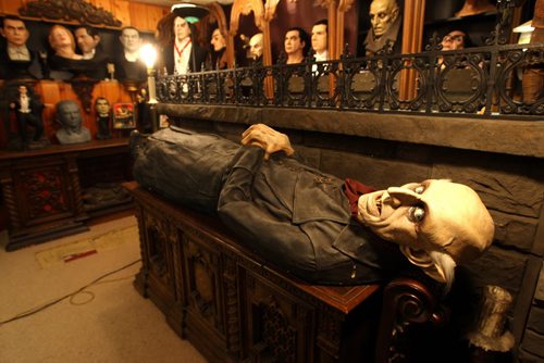 Jeff Gilfix has a basement full of monsters, ghouls and creatures - many of them life-size. He was featured on an episode of Canadian Pickers a couple of years ago. BORIS MINKEVICH / WINNIPEG FREE PRESS  OCT 26, 2015