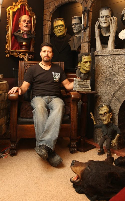 Jeff Gilfix has a basement full of monsters, ghouls and creatures - many of them life-size. He was featured on an episode of Canadian Pickers a couple of years ago. BORIS MINKEVICH / WINNIPEG FREE PRESS  OCT 26, 2015