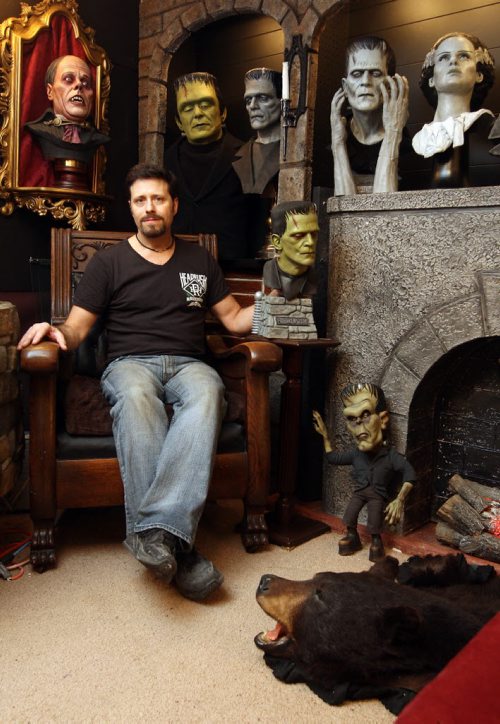 Jeff Gilfix has a basement full of monsters, ghouls and creatures - many of them life-size. He was featured on an episode of Canadian Pickers a couple of years ago. BORIS MINKEVICH / WINNIPEG FREE PRESS  OCT 26, 2015