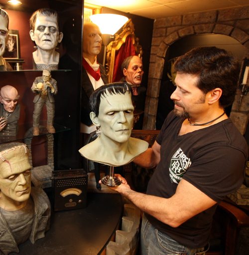 Jeff Gilfix has a basement full of monsters, ghouls and creatures - many of them life-size. He was featured on an episode of Canadian Pickers a couple of years ago. BORIS MINKEVICH / WINNIPEG FREE PRESS  OCT 26, 2015