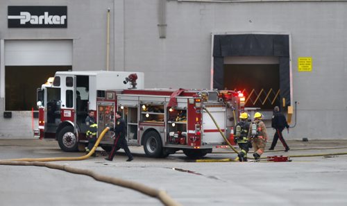 Winnipeg Fire Fighters were called to the Parker commercial building at 980 Powell Ave. near Border St. shortly after 7:30AM Tuesday. The fire was contained to the dust collecting unit and no injuries were reported.Wayne Glowacki / Winnipeg Free Press October 27 2015