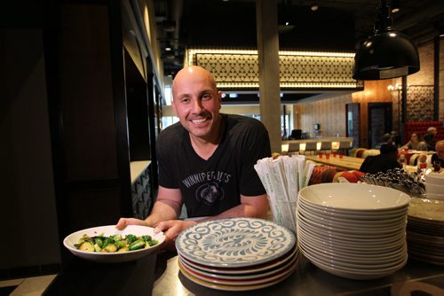 Training Basket....  Bobby Mottola who had a massive heart attack 18 months ago and has since turned his life to fitness, stays active running his restaurant - the Merchant Kitchen.  One of two restaurants that he owns.   See Scott Billeck Oct 28, 2015 Ruth Bonneville / Winnipeg Free Press