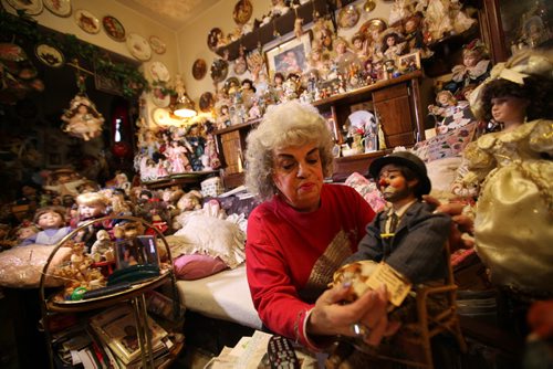 Rozalynde McKibbin is an antique doll collector.  Her home is a museum with over 1000 dolls that she has purchased, been given or she has created herself over her lifetime.   See Alex Paul story.  Oct 29, 2015 Ruth Bonneville / Winnipeg Free Press