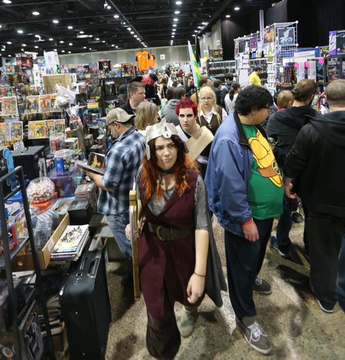 Attendees at Central Canada Comic Con at RBC Convention Centre Winnipeg on Oct. 31, 2015. Photo by Jason Halstead/Winnipeg Free Press