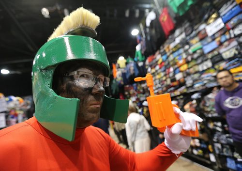Alan Sirtonski shows off his Marvin the Martian costume at Central Canada Comic Con at RBC Convention Centre Winnipeg on Oct. 31, 2015. Photo by Jason Halstead/Winnipeg Free Press