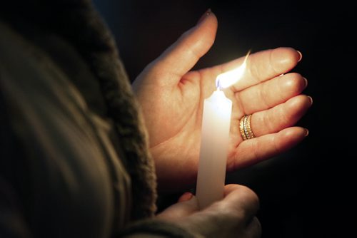 November 1, 2015 - 151101  -  People gather for a vigil for Reid Bricker at the Legislature Sunday, November 1, 2015. Bricker, who suffers from depression, went missing October 23 after being released from a hospital after 3am. John Woods / Winnipeg Free Press