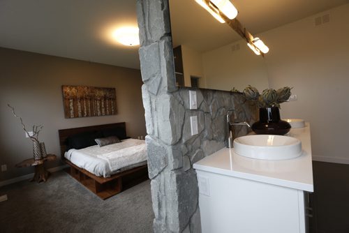 Homes. 37 Big Sky Drive in Oak Bluff West. There is a rock divider between master bedroom and shower/bath area. Artista Homes sales is rep Jennifer Gulay. Wayne Glowacki / Winnipeg Free Press Nov. 2  2015