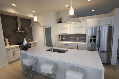 Homes. 37 Big Sky Drive in Oak Bluff West. The kitchen. Artista Homes sales is rep Jennifer Gulay. Wayne Glowacki / Winnipeg Free Press Nov. 2  2015