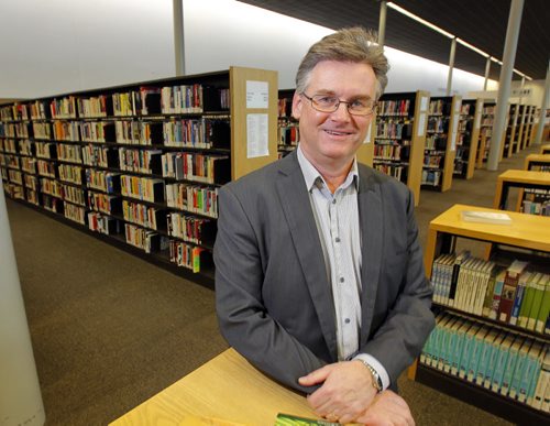 10th anniversary Millennium Library. Manager of Library Services Rick Walker poses for a photo in the library. BORIS MINKEVICH / WINNIPEG FREE PRESS  NOV 2, 2015