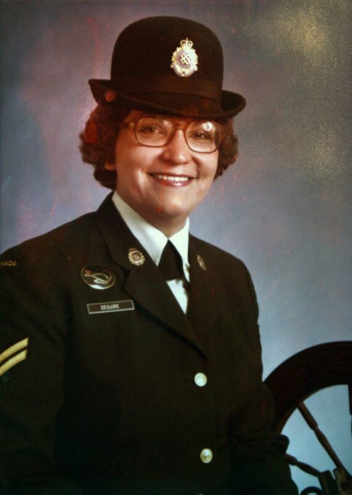 Retired Sgt. Linda Jardine. She spent more than 30 years in the navy/armed forces, including service as a peacekeeper in the Golan Heights in the 1970s- This provided photo in aprx 1979 shows her as a Instructor in Recruit School CFB Cornwallis, NS.  -See Kevin Rollason story Nov 03, 2015   (JOE BRYKSA / WINNIPEG FREE PRESS)