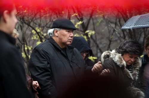 Murray Sinclair the Grand opening of the National Research Centre for Truth and Reconciliation, Chancellors Hall, 177 Dysart Road, University of Manitoba. BORIS MINKEVICH / WINNIPEG FREE PRESS  NOV 3, 2015