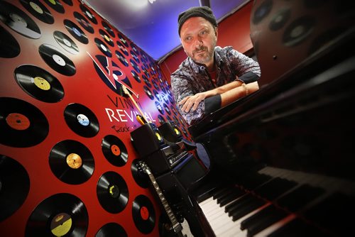 November 3, 2015 - 151103 - Darren Sawchuck photographed inside Vinyl Revival Tuesday, November 3, 2015. Darren Sawchuk, a defense lawyer by day who, a few weeks ago, opened Vinyl Revival, a used record store, school, cafe, and open stage in the old Tredwell's Music Store.  John Woods / Winnipeg Free Press