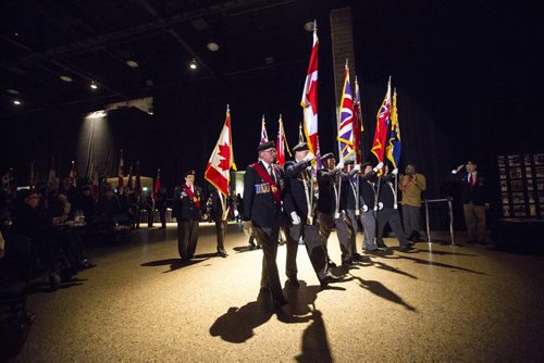 Thousands of people celebrate Remembrance Day at the RBC Convention Centre in Winnipeg on Wednesday, Nov. 11, 2015.   (Mikaela MacKenzie/Winnipeg Free Press)