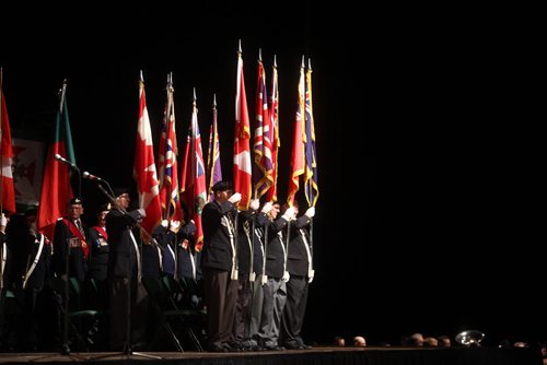 Thousands of people celebrate Remembrance Day at the RBC Convention Centre in Winnipeg on Wednesday, Nov. 11, 2015.   (Mikaela MacKenzie/Winnipeg Free Press)