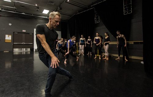 Michael Trusnovec with the Paul Taylor Dance Company, during his master class with RWB's Aspirant dancers. The Paul Taylor Dance Company will be making its Winnipeg debut at the Pantages Playhouse Theatre on November 13 and 14 at 7:30 p.m. and November 15 at 2:00 p.m. as part of the Royal Winnipeg Ballet's 76th Season. 151112 - Thursday, November 12, 2015 -  MIKE DEAL / WINNIPEG FREE PRESS