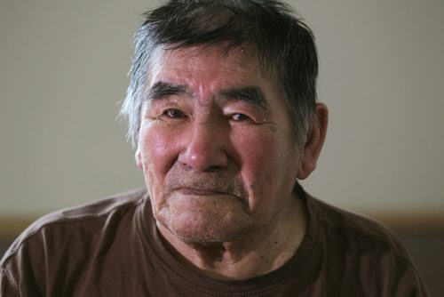 Photos for  Mary Agnes feature piece on CFS, Nelson House First Nation. Elder, Joshua Flett was one of the community members that help establish new modal of removing parents not the children, from a home if CFS is called.  Nov 04, 2015 Ruth Bonneville / Winnipeg Free Press