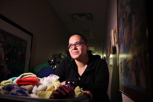 United Way story.  Portrait of Amy Linklater with the Pregnancy and Family Support Services on Spence.    Nov 12, 2015 Ruth Bonneville / Winnipeg Free Press