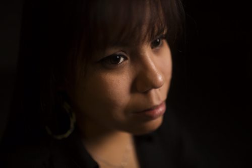 Cheryl Bruce, who went through the foster care system, discusses her experiences and what could make the system more effective at the Winnipeg Free Press office in Winnipeg on Tuesday, Nov. 10, 2015.   (Mikaela MacKenzie/Winnipeg Free Press)