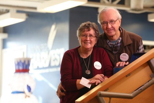 Winnipeg Harvest Project. Joan Yaskiw and Marcel Yaskiw (husband and wife),  started volunteering together at Harvest after they retired.  See story. Nov 13, 2015 Ruth Bonneville / Winnipeg Free Press