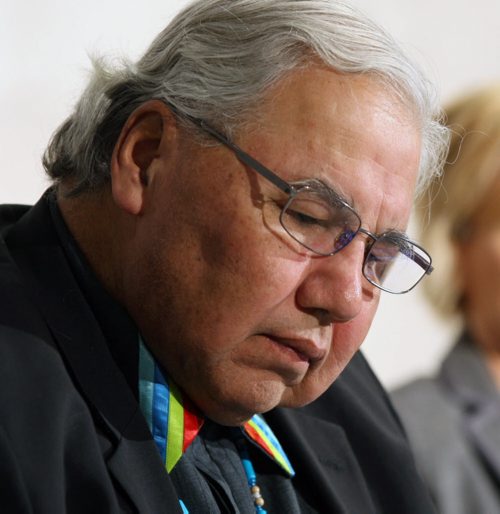 Beyond Borders symposium Monday at the Canadian Museum of Human Rights featuring a number of speakers on the issue of child sexual abuse- Speaker Justice Murray Sinclair-See Mike McIntyre storyNov 16, 2015   (JOE BRYKSA / WINNIPEG FREE PRESS)