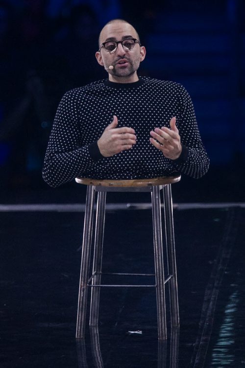 Around 16,000 Manitoba students and teachers take in WE Day Manitoba at the MTS Centre Monday, where inspirational speakers and performers helped celebrate youth making a difference in their communities. Spencer West, a Free The Children ambassador and author, speaks during WE Day. 151116 - Monday, November 16, 2015 -  MIKE DEAL / WINNIPEG FREE PRESS