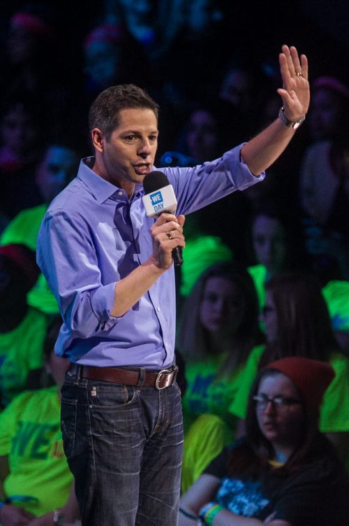 Around 16,000 Manitoba students and teachers take in WE Day Manitoba at the MTS Centre Monday, where inspirational speakers and performers helped celebrate youth making a difference in their communities. Winnipeg Mayor Brian Bowman speaks at WE Day. 151116 - Monday, November 16, 2015 -  MIKE DEAL / WINNIPEG FREE PRESS