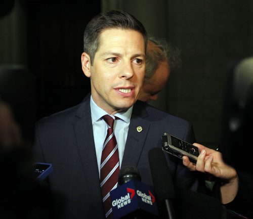 MANITOBA GOVT THRONE SPEECH AT THE LEG - Winnipeg Mayor Brian Bowman was in the house and commented to media after. BORIS MINKEVICH / WINNIPEG FREE PRESS  NOV 16, 2015