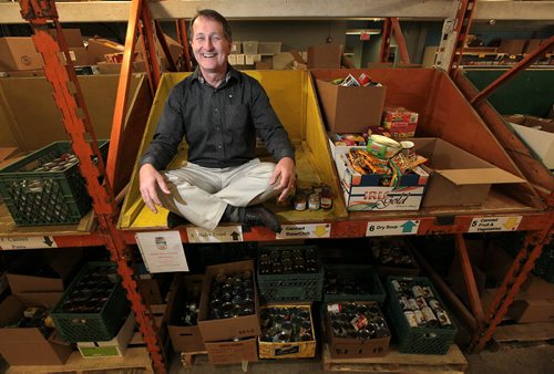 Winnipeg Harvest's David Northcott in the Food Bank's warehouse Tuesday. See Mia' Rabson's 30th ANNIVERSARY story. . November 17, 2015 - (Phil Hossack / Winnipeg Free Press)