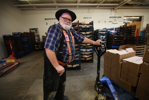 Bernie Krahn, a longtime volunteer with Wpg Harvest.  See feature story on Winnipeg Harvest volunteers.   Nov 17, 2015 Ruth Bonneville / Winnipeg Free Press