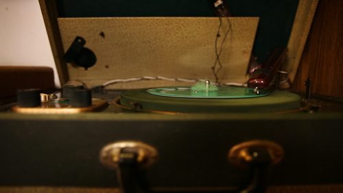 Charles Granger creates unique, lo-fi records out of plastic plates in La Broquerie on Friday, Nov. 13, 2015.   (Mikaela MacKenzie/Winnipeg Free Press)