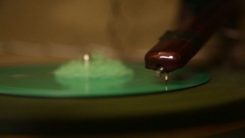 Charles Granger creates unique, lo-fi records out of plastic plates in La Broquerie on Friday, Nov. 13, 2015.   (Mikaela MacKenzie/Winnipeg Free Press)