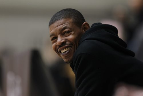 Former Toronto Raptor Muggsy Bogues at U of M Saturday as part of the nationwide NBA All-Star 2016 program that will bring the excitement of All-Star to 14 Canadian cities in 10 provinces from November through February. Sports Standup photo Nov 21, 2015 Ruth Bonneville / Winnipeg Free Press
