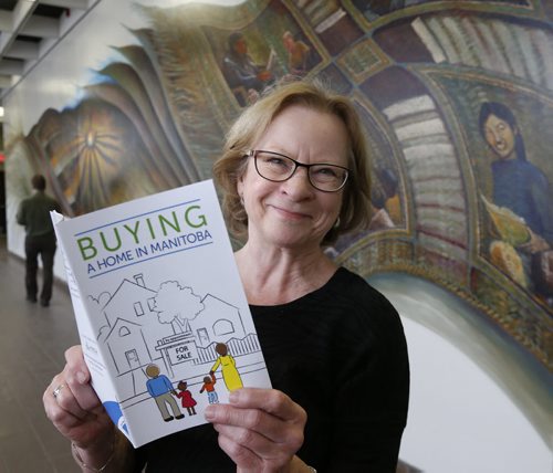 Katherine Pavlik, the author of BUYING A HOME IN MANITOBA, a free booklet designed to make it easier for first-time buyers to purchase a home in Manitoba. The launch took place in the Millennium Library (Carol Shields Auditorium) Monday. The booklet is a joint effort by Literacy Partners in Manitoba, Manitoba Immigrant and Refugee Settlement Sector Association, Assiniboine Credit Union, Manitoba Real Estate Association and New Journey Housing.  Wayne Glowacki / Winnipeg Free Press Nov. 23   2015