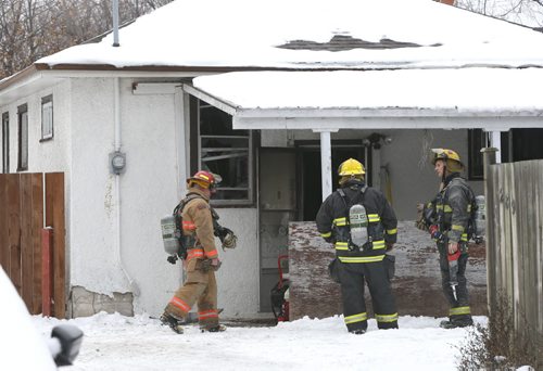 Winnipeg Fire Fighters attended to a house fire in the 200 block of  Glenwood Cres. near Carmen Ave. Monday afternoon. No one was home when fire fighters arrived and the cause is under investigation. Wayne Glowacki / Winnipeg Free Press Nov. 23   2015