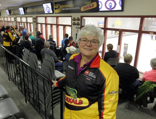 Co-Chair Chris Hamblin poses for a photo upstairs at the rink in Morris, MB. Dekalb SuperSpiel. BORIS MINKEVICH / WINNIPEG FREE PRESS  NOV 23, 2015