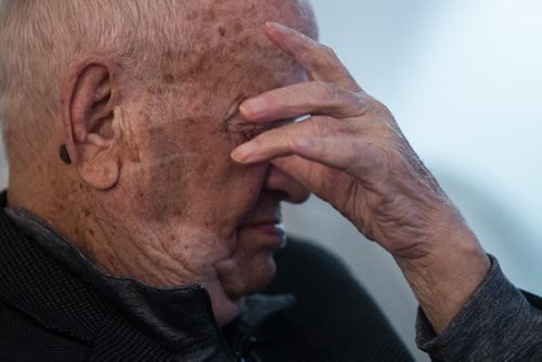 Oscar and Cesia Abramowitch are celebrating their 70th wedding anniversary. The couple were married in a German concentration camp and moved to Winnipeg after the war. 151123 - Monday, November 23, 2015 -  MIKE DEAL / WINNIPEG FREE PRESS