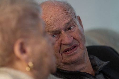 Oscar and Cesia Abramowitch are celebrating their 70th wedding anniversary. The couple were married in a German concentration camp and moved to Winnipeg after the war. 151123 - Monday, November 23, 2015 -  MIKE DEAL / WINNIPEG FREE PRESS