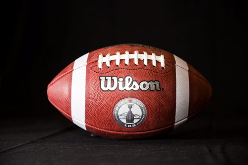 CFL official Grey Cup football in Winnipeg on Wednesday, Nov. 25, 2015.   (Mikaela MacKenzie/Winnipeg Free Press)