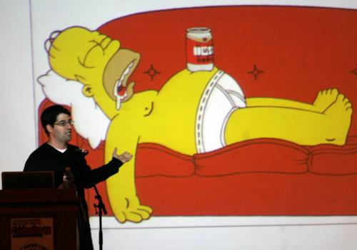 WINNIPEG, MB: JANUARY 22, 2008 -- Joel Cohen, a writer and producer of the tv show The Simpsons speaks at the University of Manitobas Celebrate Life and Learning Week 2008. Brad Oswald  story. Jan. 22 2008.  WAYNE GLOWACKI/WINNIPEG FREE PRESS
