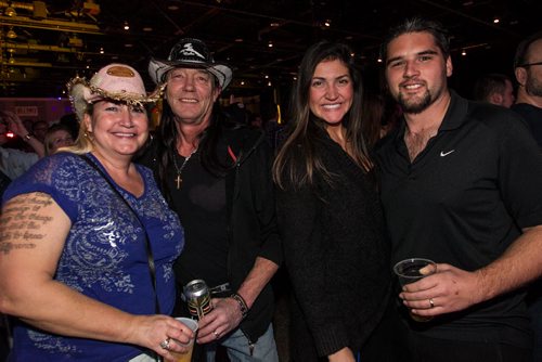 Cindy Wiebe (left), Rob Quiring (second from left), Rachelle Carlisle (second from right) and David Carlisle (right) during the Grey Cup Manitoba Craft Beer Concert Series Thursday evening at the RBC Convention Centre. 151126 - Thursday, November 26, 2015 -  MIKE DEAL / WINNIPEG FREE PRESS