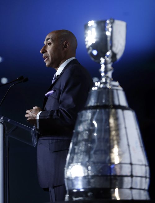 CFL Commissioner Jeffrey L. Orridges first annual State of the League Media Conference held during Grey Cup week at the Fairmont Winnipeg. Paul Wiecek  story  Wayne Glowacki / Winnipeg Free Press Nov. 27    2015