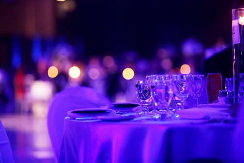 People eat and mingle in the new section of the RBC Convention Centre at a Grey Cup gala dinner in Winnipeg on Saturday, Nov. 28, 2015.   (Mikaela MacKenzie/Winnipeg Free Press)