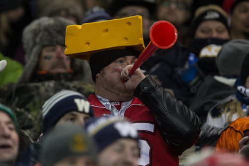 Fans react in the second quater of the Grey Cup championship game against the Edmonton Eskimos and the Ottawa Redblacks in Winnipeg, November 29, 2015. 151129 - Sunday, November 29, 2015 -  MIKE DEAL / WINNIPEG FREE PRESS