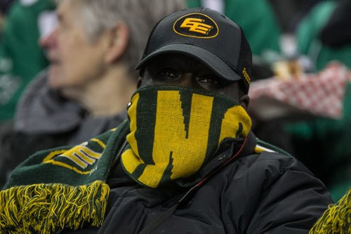 Fans react in the second quater of the Grey Cup championship game against the Edmonton Eskimos and the Ottawa Redblacks in Winnipeg, November 29, 2015. 151129 - Sunday, November 29, 2015 -  MIKE DEAL / WINNIPEG FREE PRESS